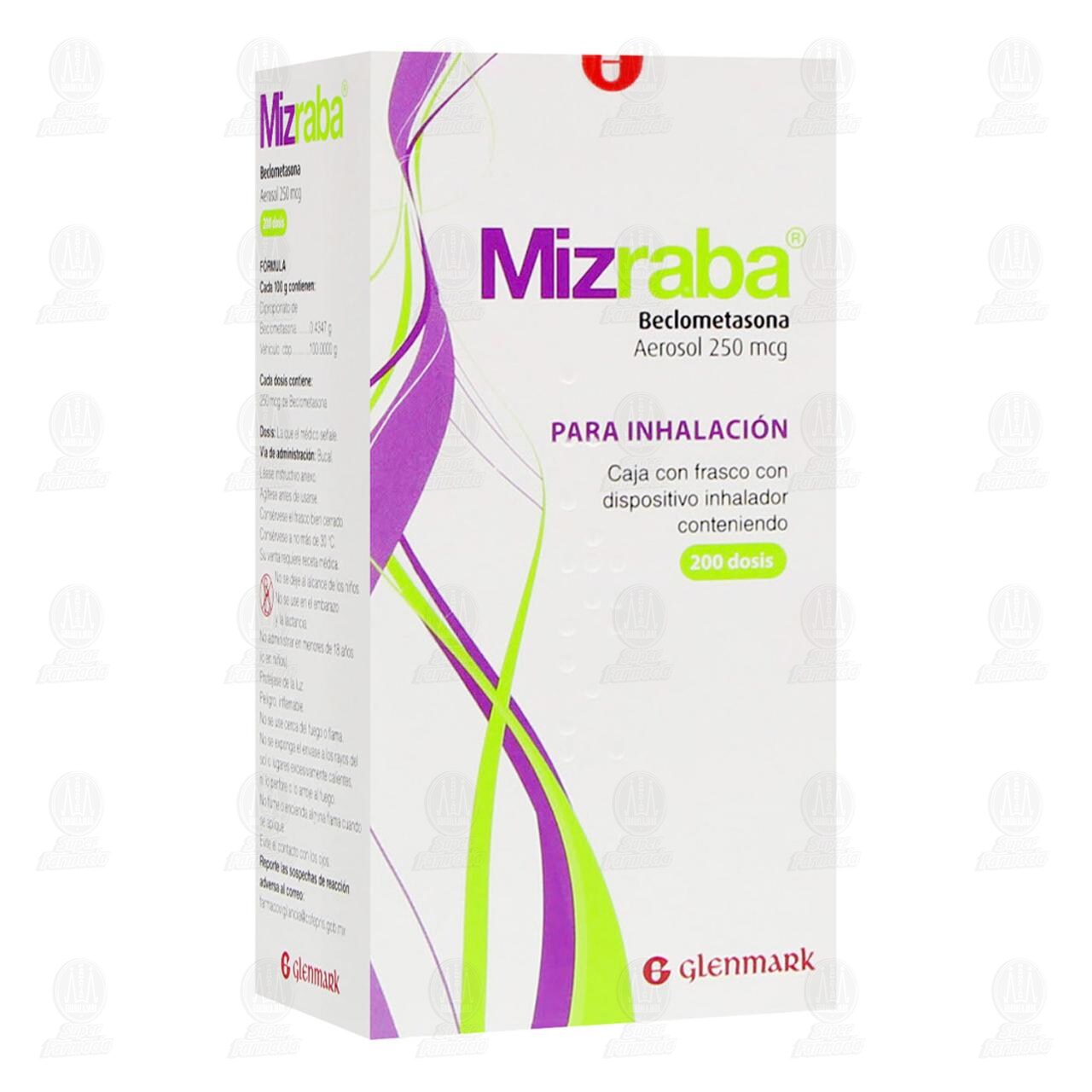 Mizraba 250 mcg Aerosol para Inhalaci&oacute;n, 200 Dosis. image number 0