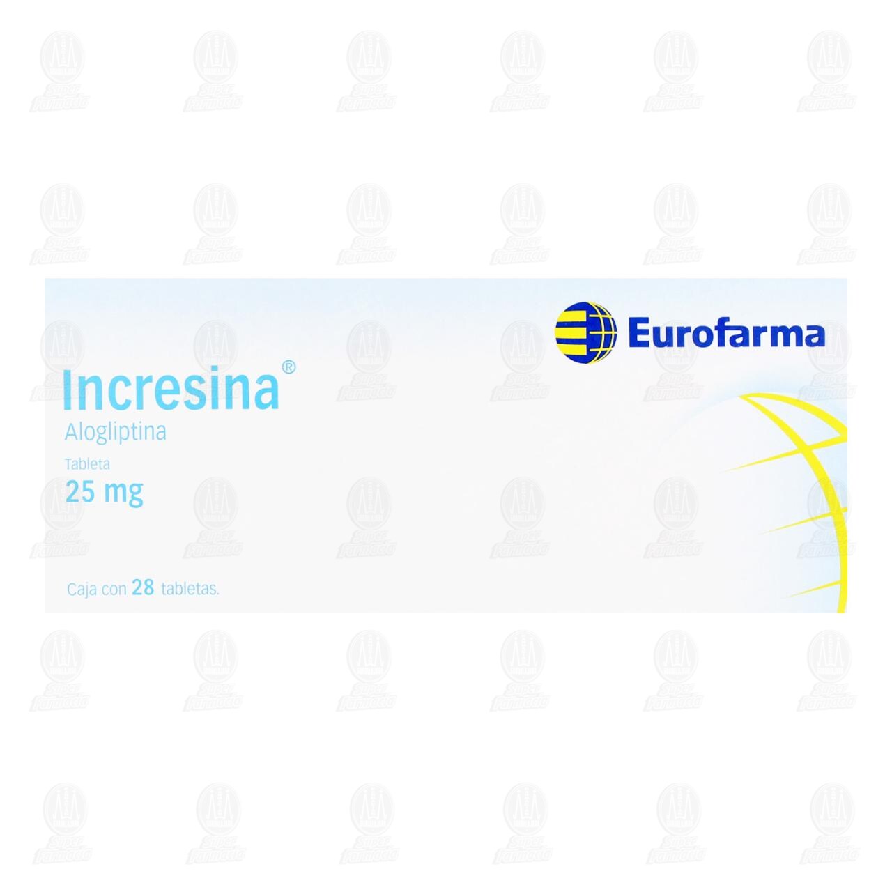 Incresina 25 mg, 28 Tabletas. image number 1
