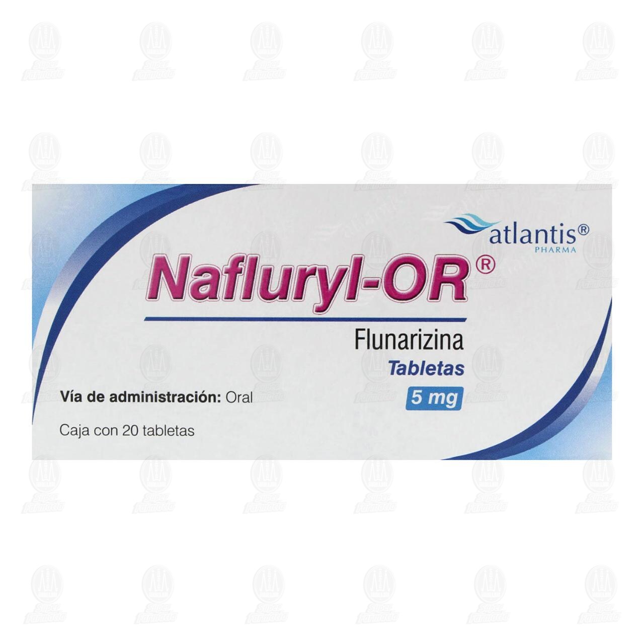 Nafluryl-OR 5 mg, 20 Tabletas. image number 1