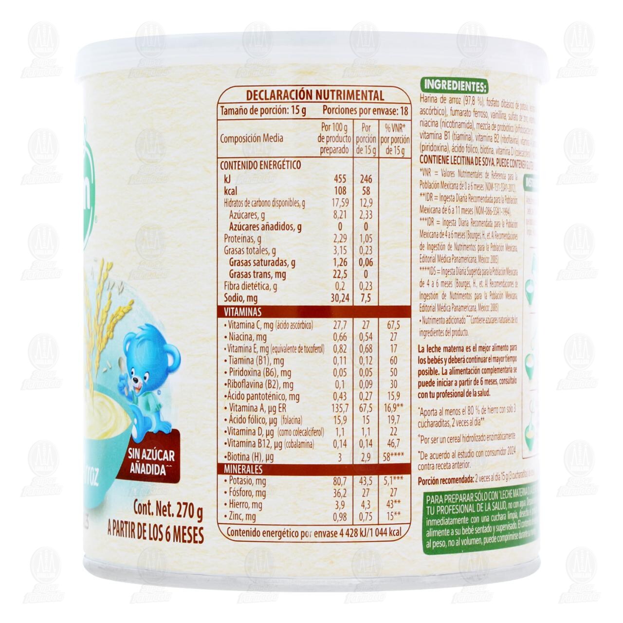 Cereal Infantil Nestum Arroz, 270 gr. image number 2