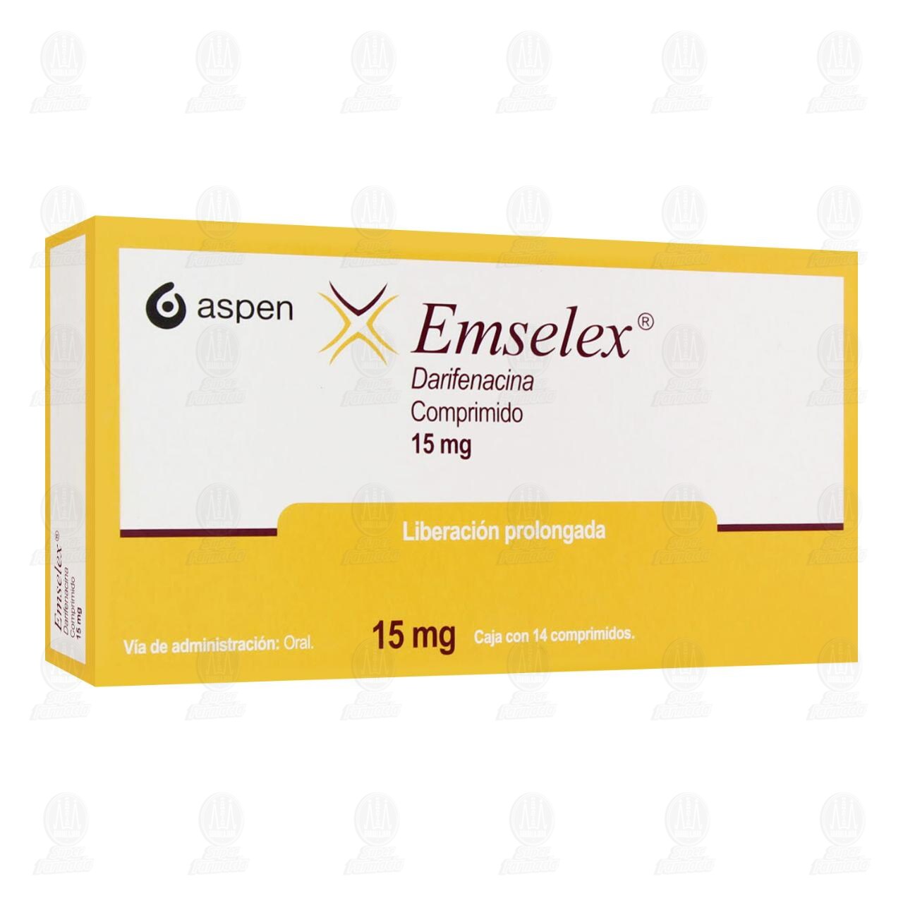 Emselex 15 mg, 14 Comprimidos. image number 0