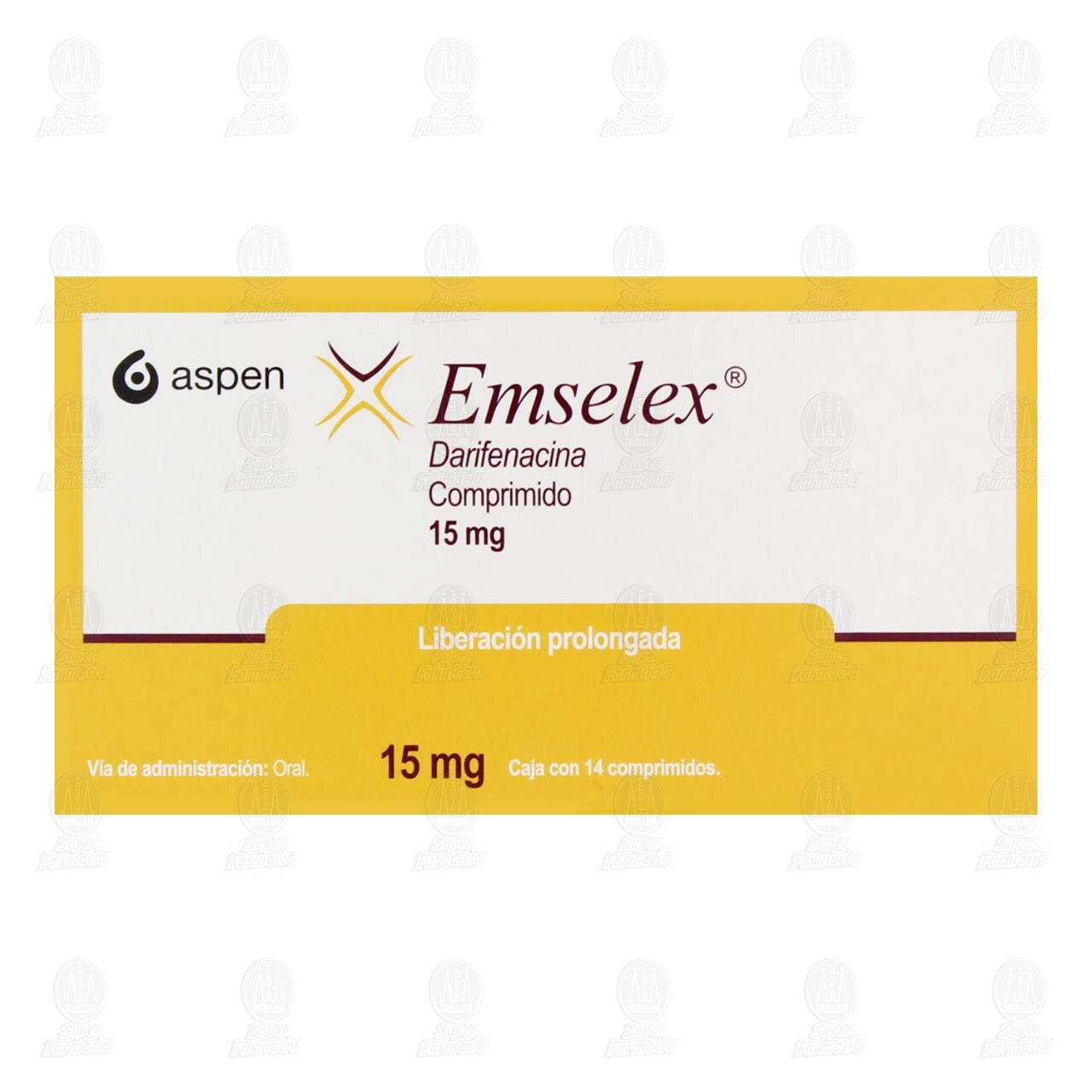 Emselex 15 mg, 14 Comprimidos. image number 1