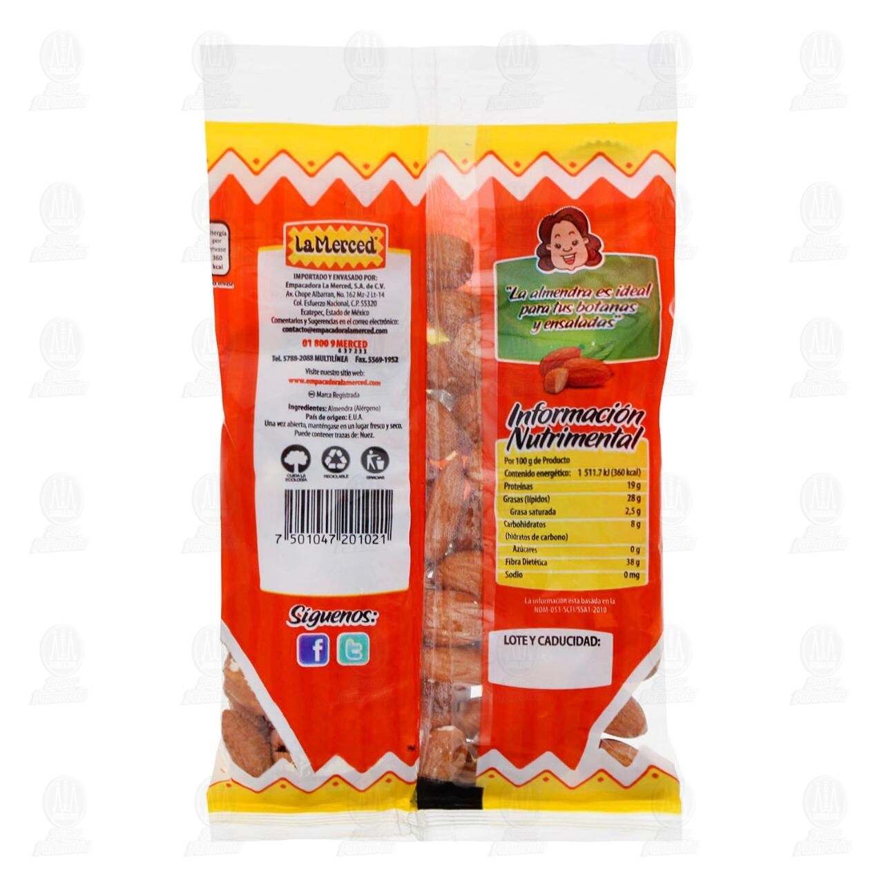 Almendras La Merced, 100 gr. image number 1