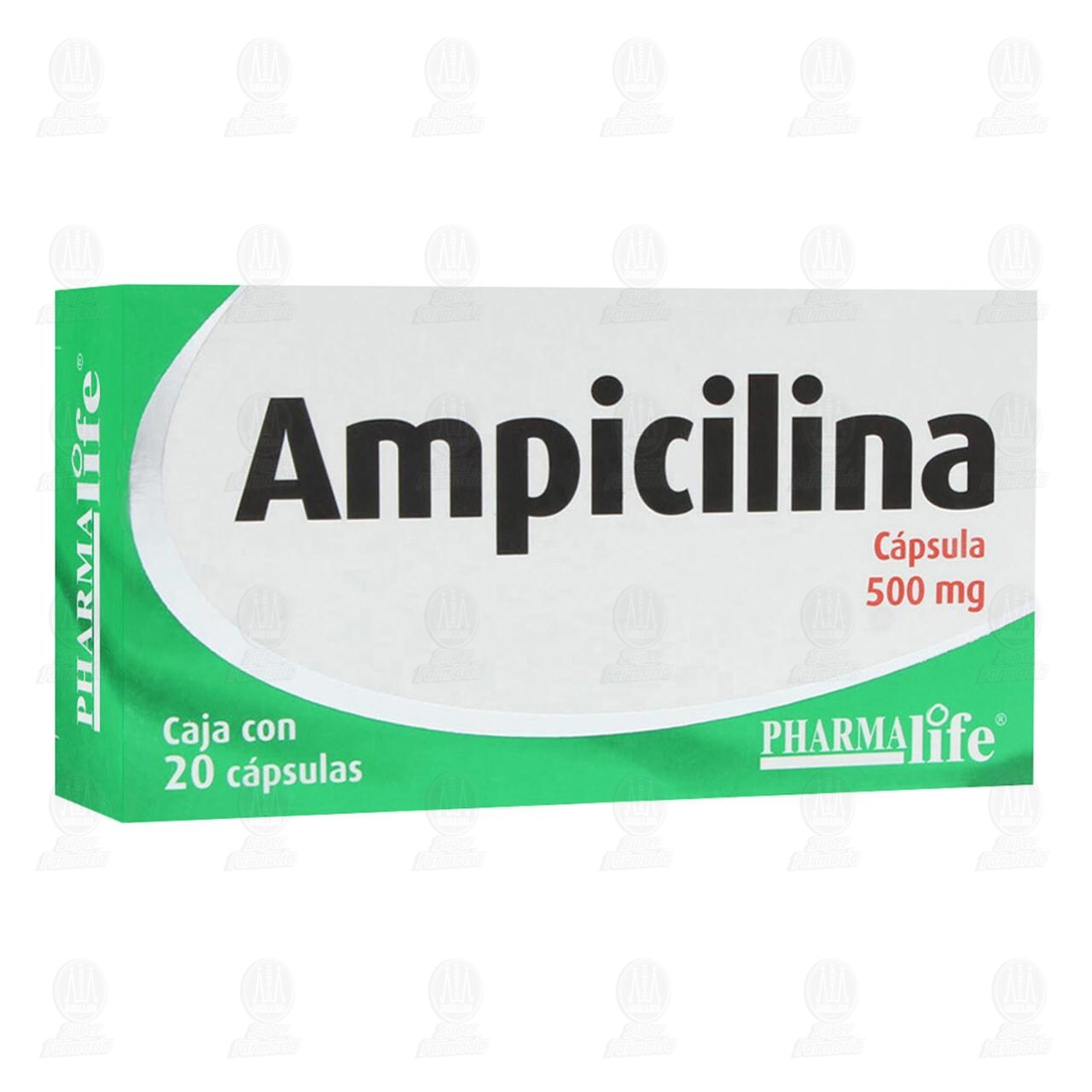Ampicilina 500 mg, 20 C&aacute;psulas Pharmalife. image number 0