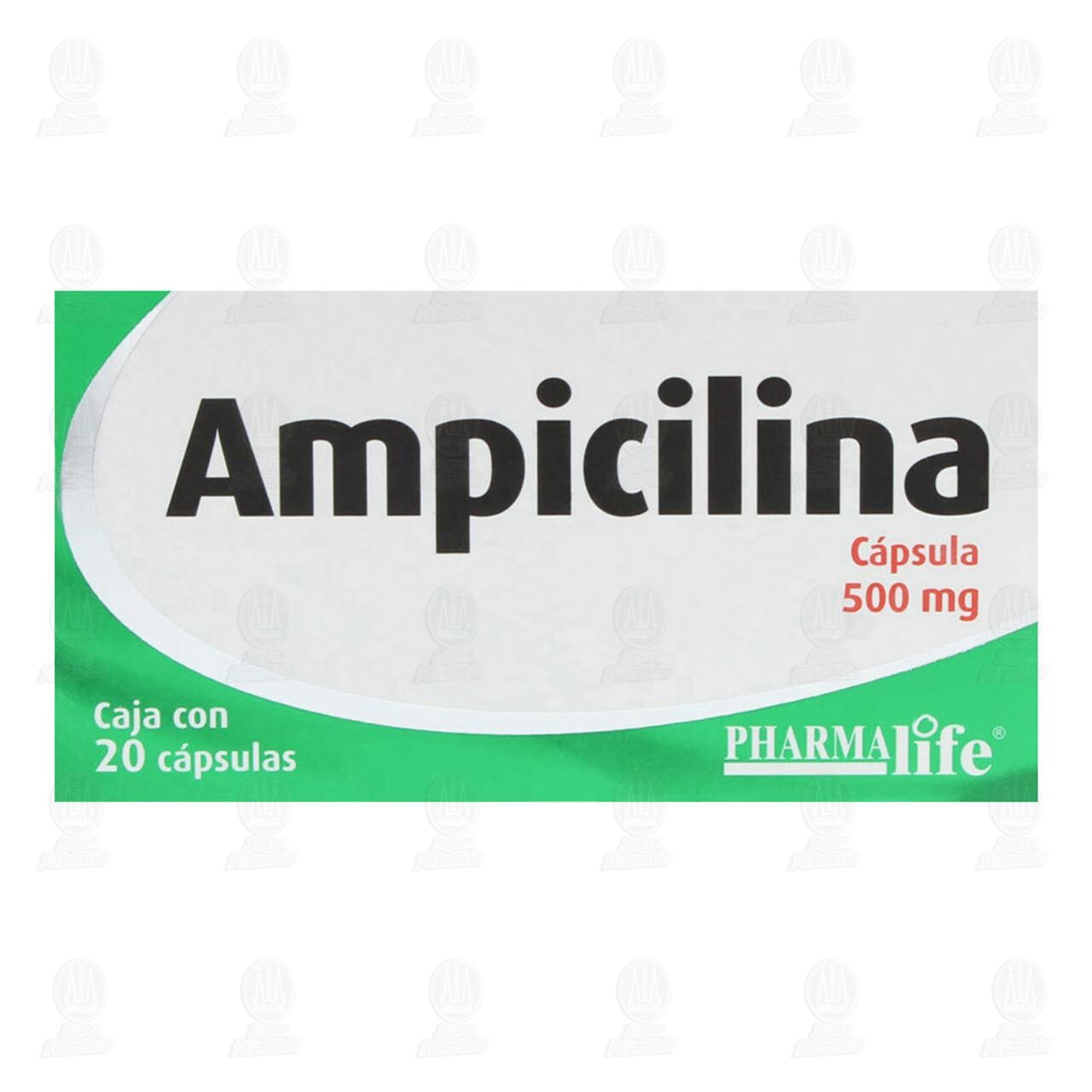 Ampicilina 500 mg, 20 C&aacute;psulas Pharmalife. image number 1