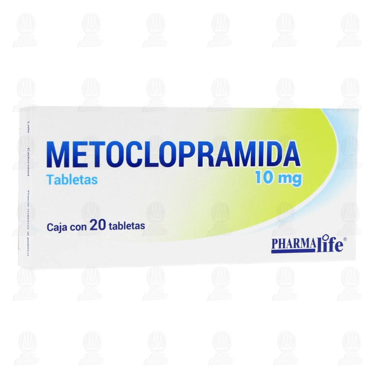 Metoclopramida 10 mg, 20 Tabletas Pharmalife. image number 0