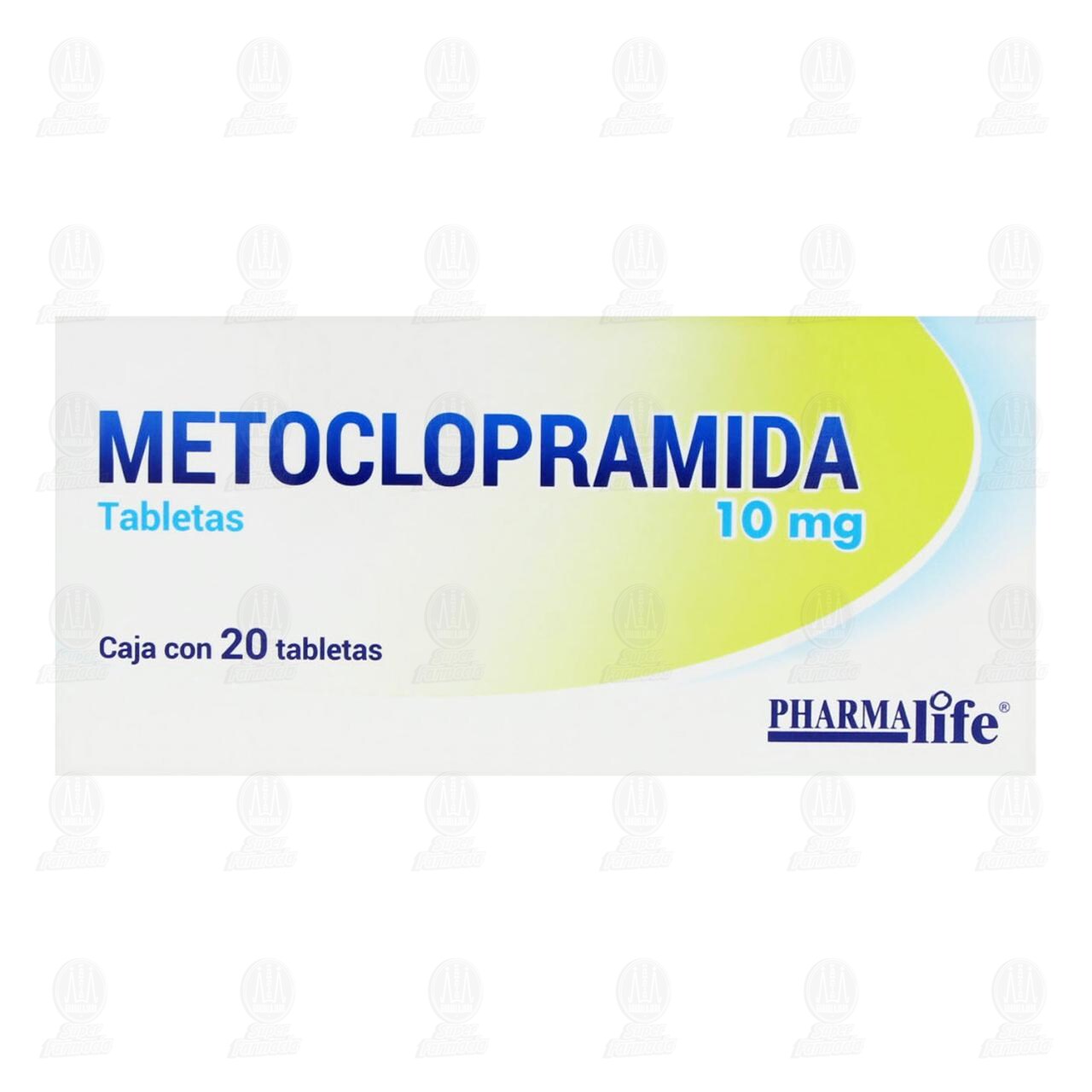 Metoclopramida 10 mg, 20 Tabletas Pharmalife. image number 1