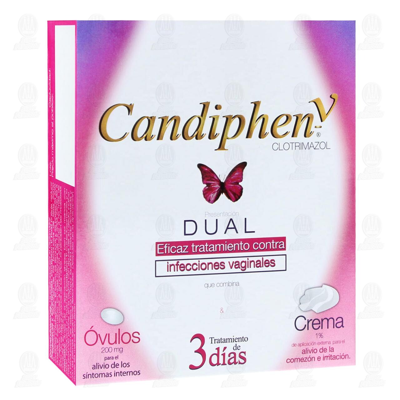 Candiphen V Dual Crema, 200 mg.