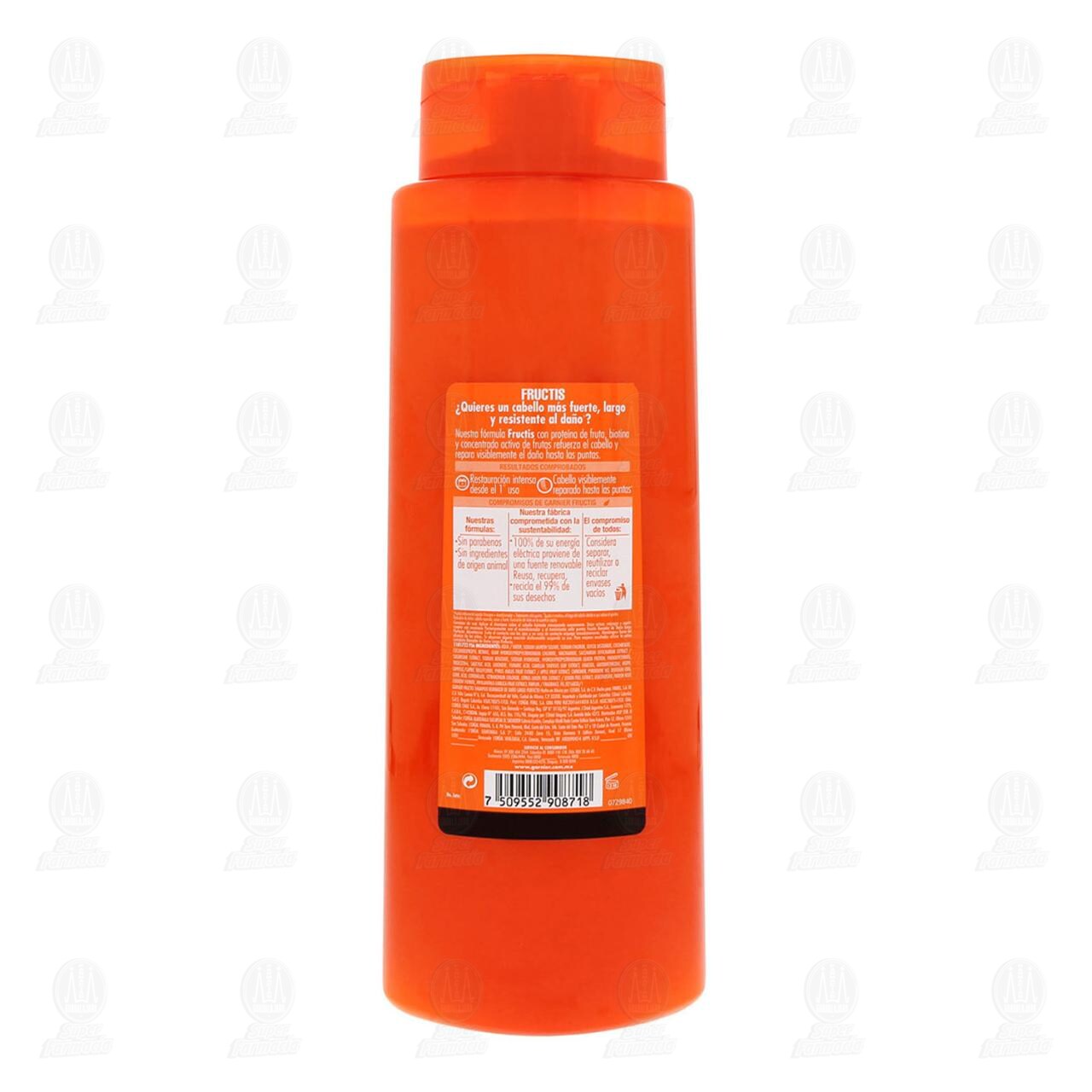 Shampoo Garnier Fructis Borrador de Da&ntilde;o Largo Perfecto, 650 ml. image number 2
