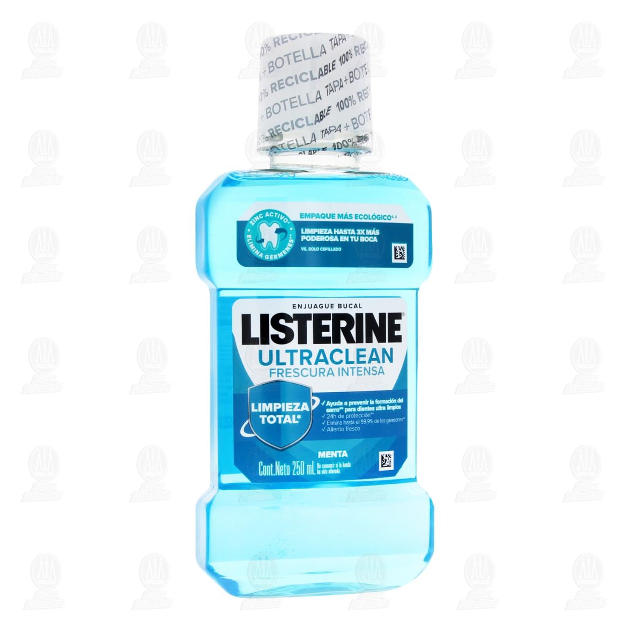 Enjuague Bucal Listerine Ultraclean Frescura Intensa, 250 ml.