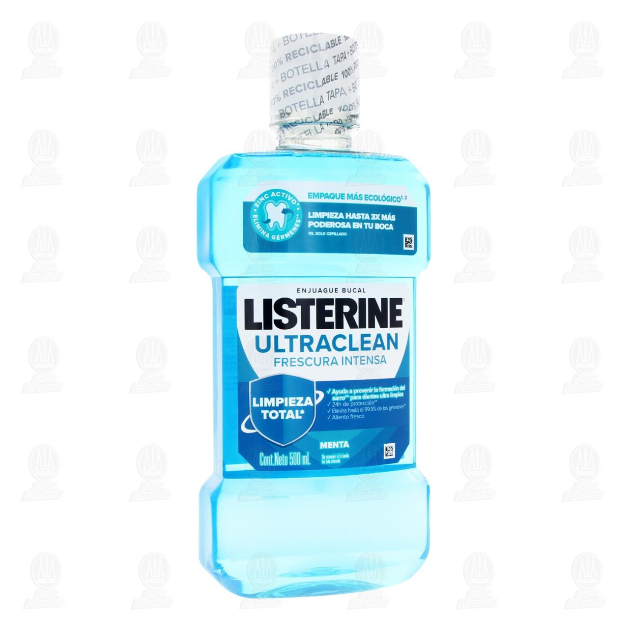 Enjuague Bucal Listerine Ultraclean Frescura Intensa, 500 ml. image number 0