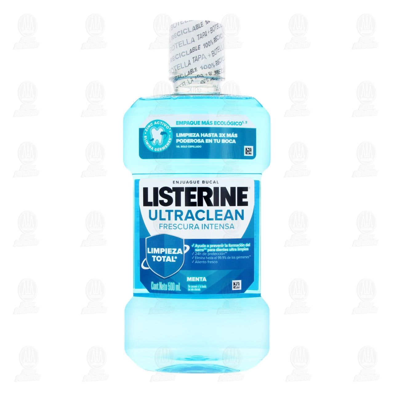 Enjuague Bucal Listerine Ultraclean Frescura Intensa, 500 ml. image number 1