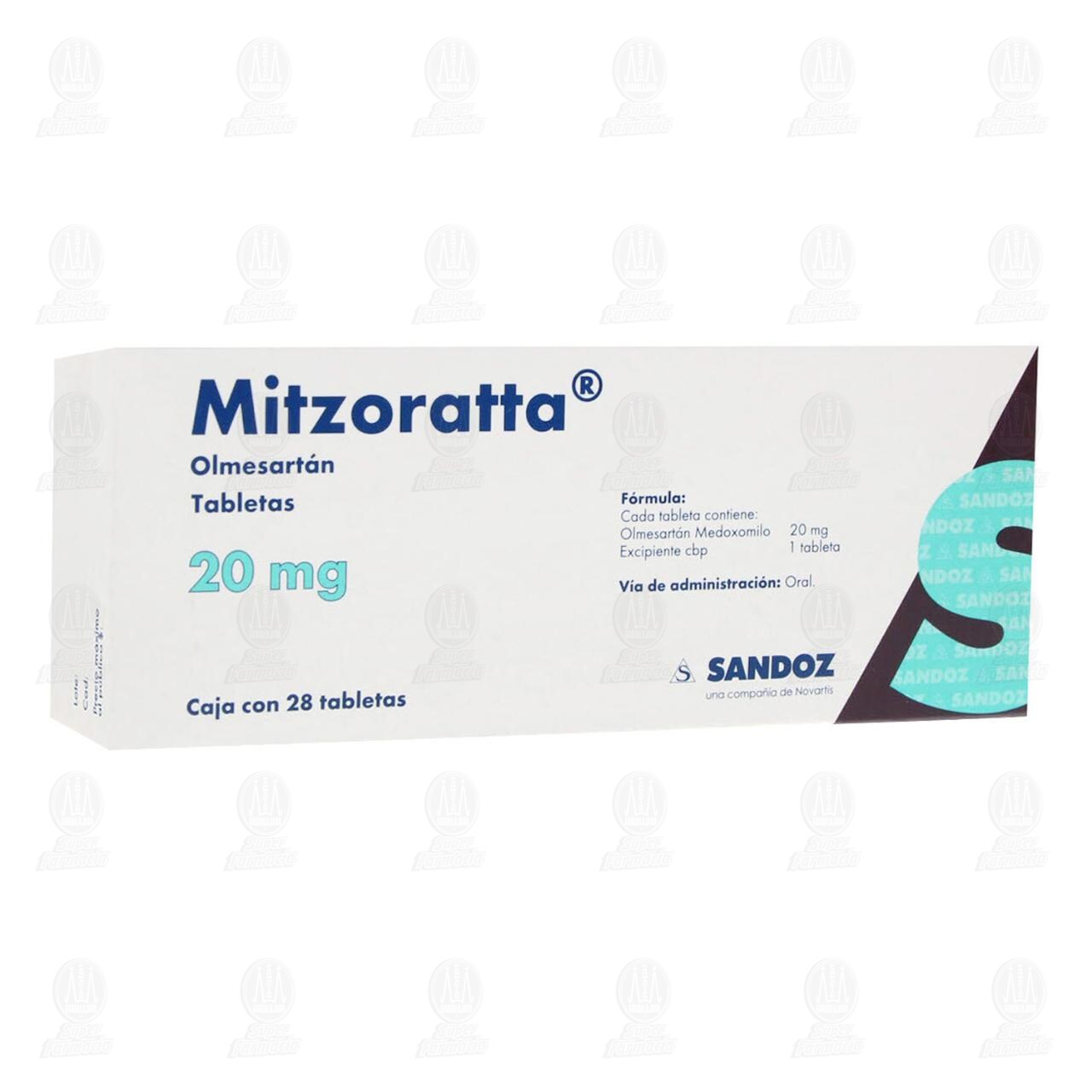 Mitzoratta 20 mg, 28 Tabletas. image number 0