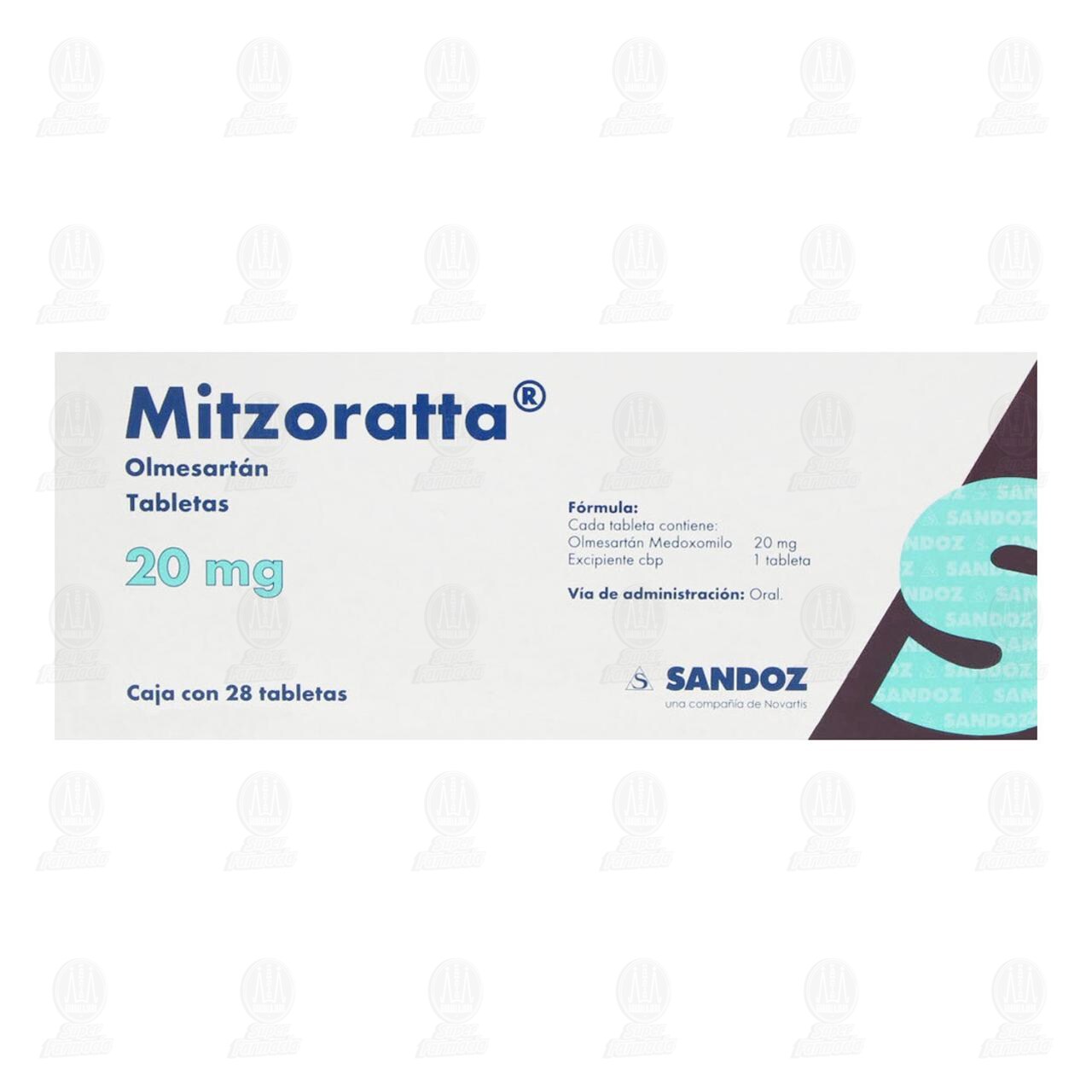 Mitzoratta 20 mg, 28 Tabletas. image number 1
