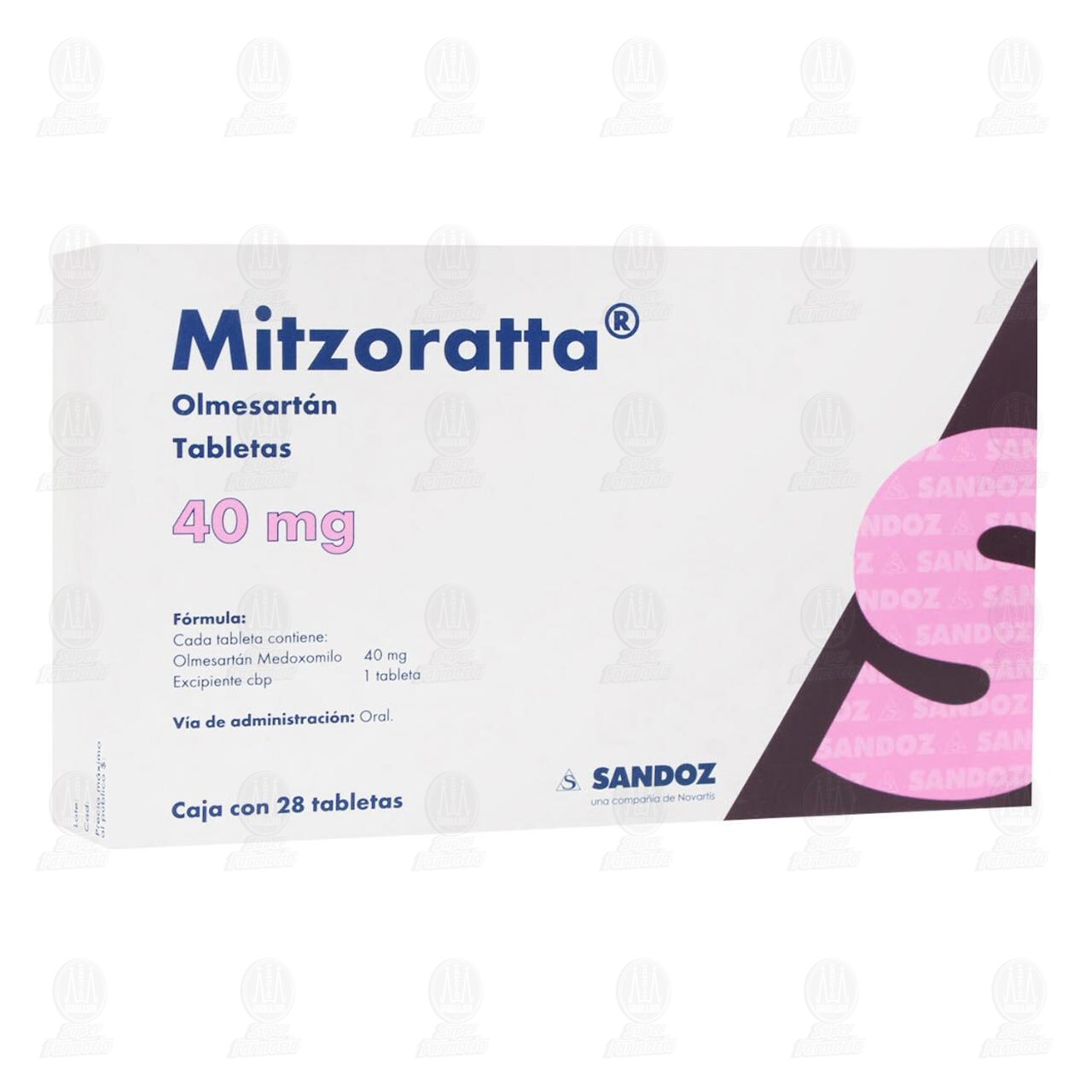 Mitzoratta 40 mg, 28 Tabletas. image number 0