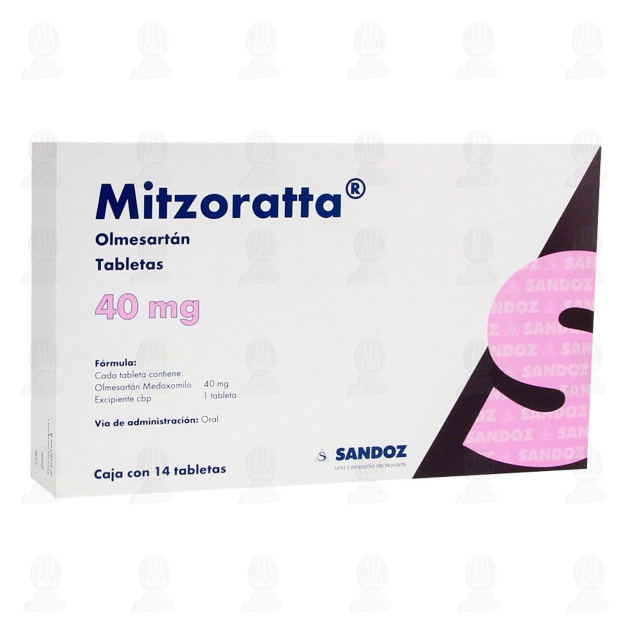 Mitzoratta 40 mg, 14 Tabletas. image number 0