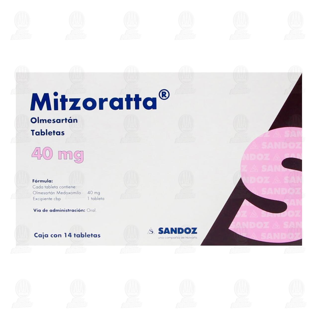 Mitzoratta 40 mg, 14 Tabletas. image number 1