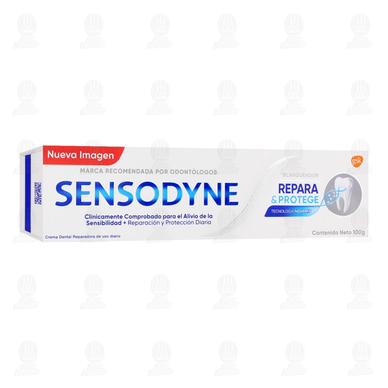 Imagen para Sensodyne Repara & Protege Blanqueador Pasta Dental para Dientes Sensibles, 100 gr.