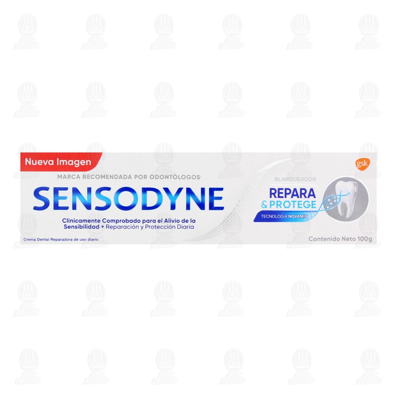 Sensodyne Repara & Protege Blanqueador Pasta Dental para Dientes Sensibles, 100 gr. image number 1