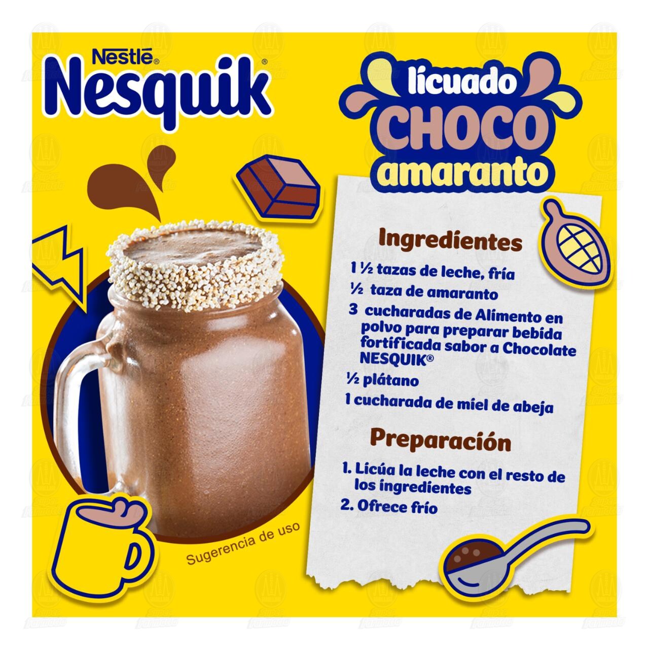 Alimento en Polvo Nesquik Opti-Start Sabor Chocolate, 357 gr. image number 2