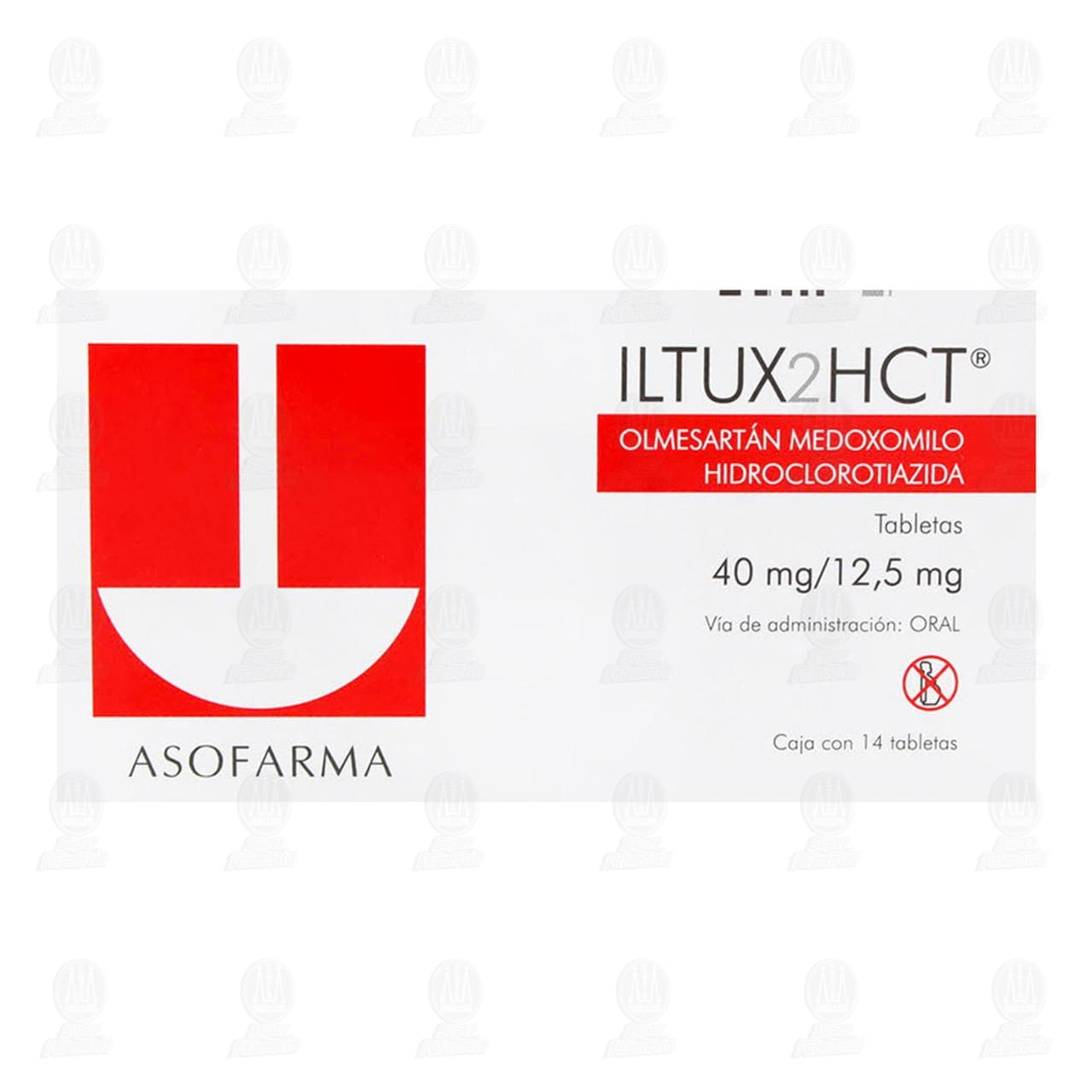 Iltux2HCT 40mg/12.5mg, 14 Tabletas. image number 1