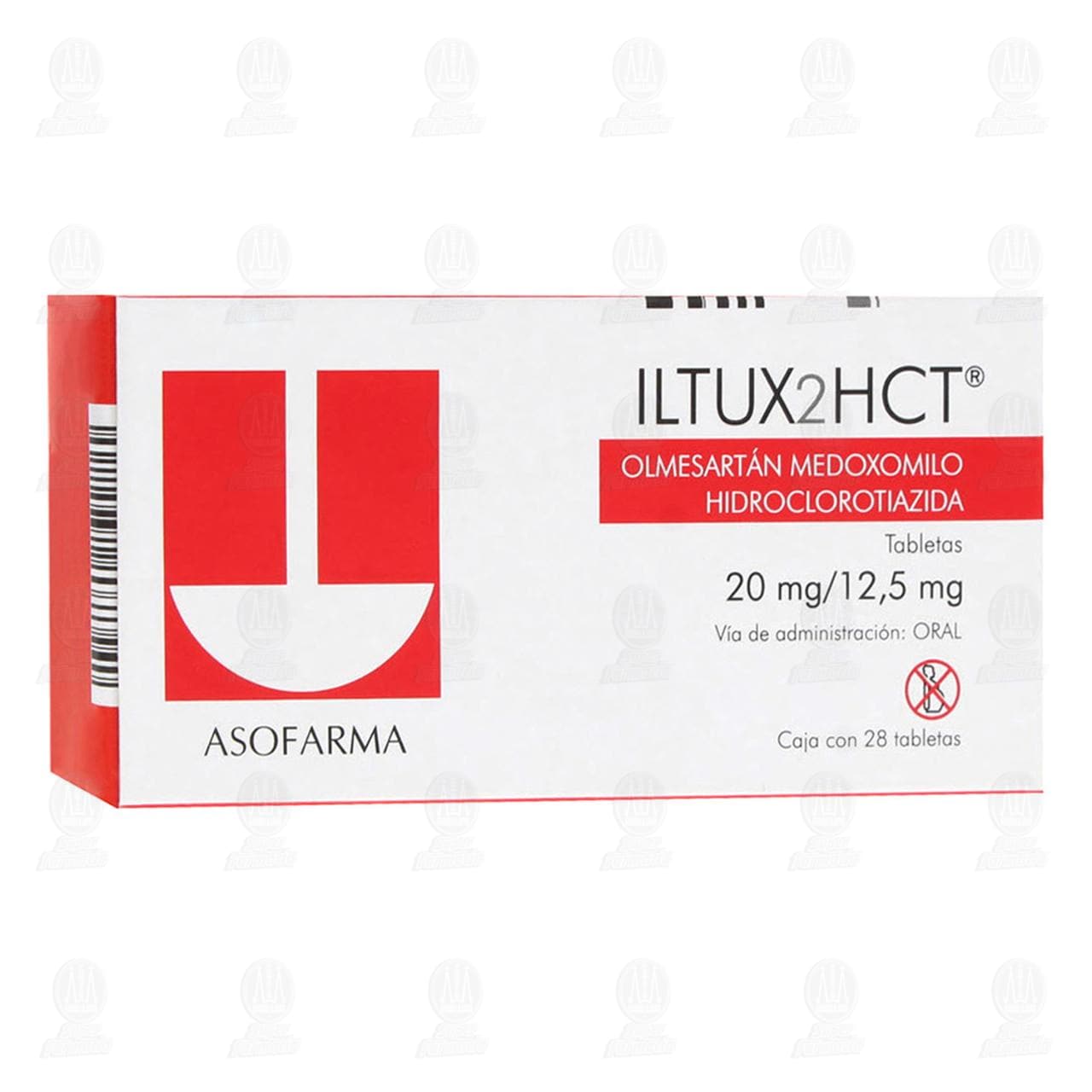 Imagen para Iltux2hct 20mg/12.5mg 28 Tabletas