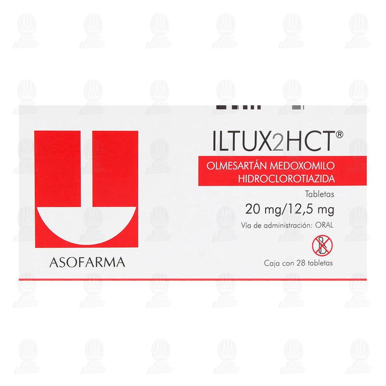 Iltux2HCT 20mg/12.5mg, 28 Tabletas. image number 1