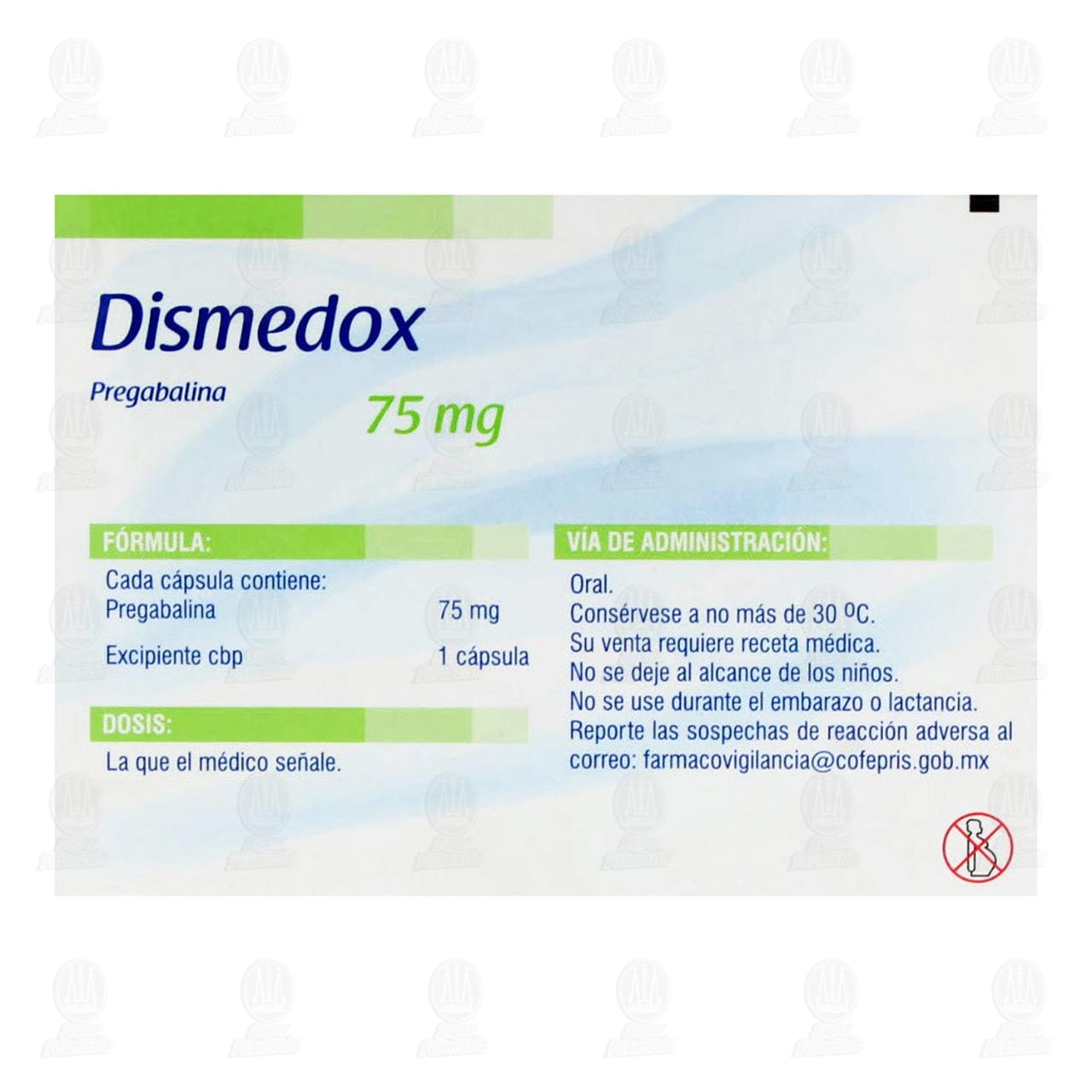 Dismedox 75 mg, 28 C&aacute;psulas. image number 2