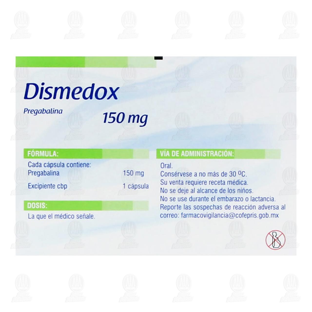 Dismedox 150 mg, 28 C&aacute;psulas. image number 2