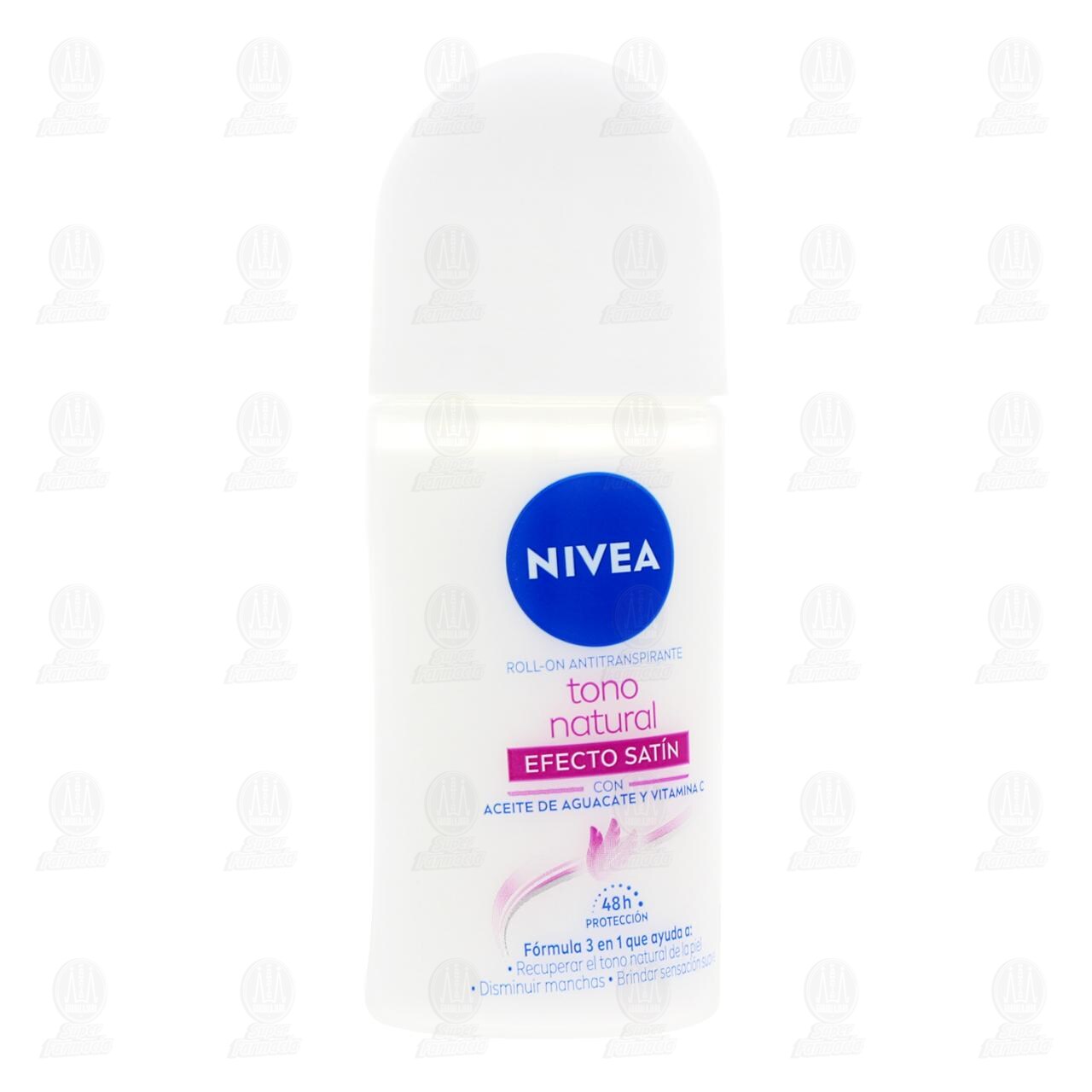 Nivea Antitranspirante Tono Natural Efecto Sat&iacute;n Roll On, 50 ml.