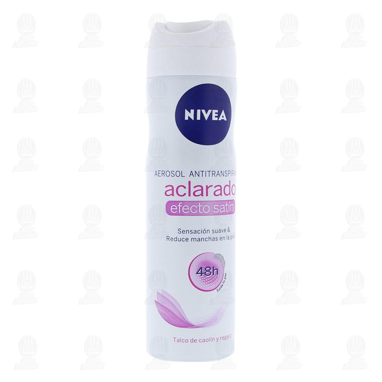 Imagen para Nivea Desodorante Antitranspirante para Mujer Aclarado Efecto Satín Spray, 150ml.