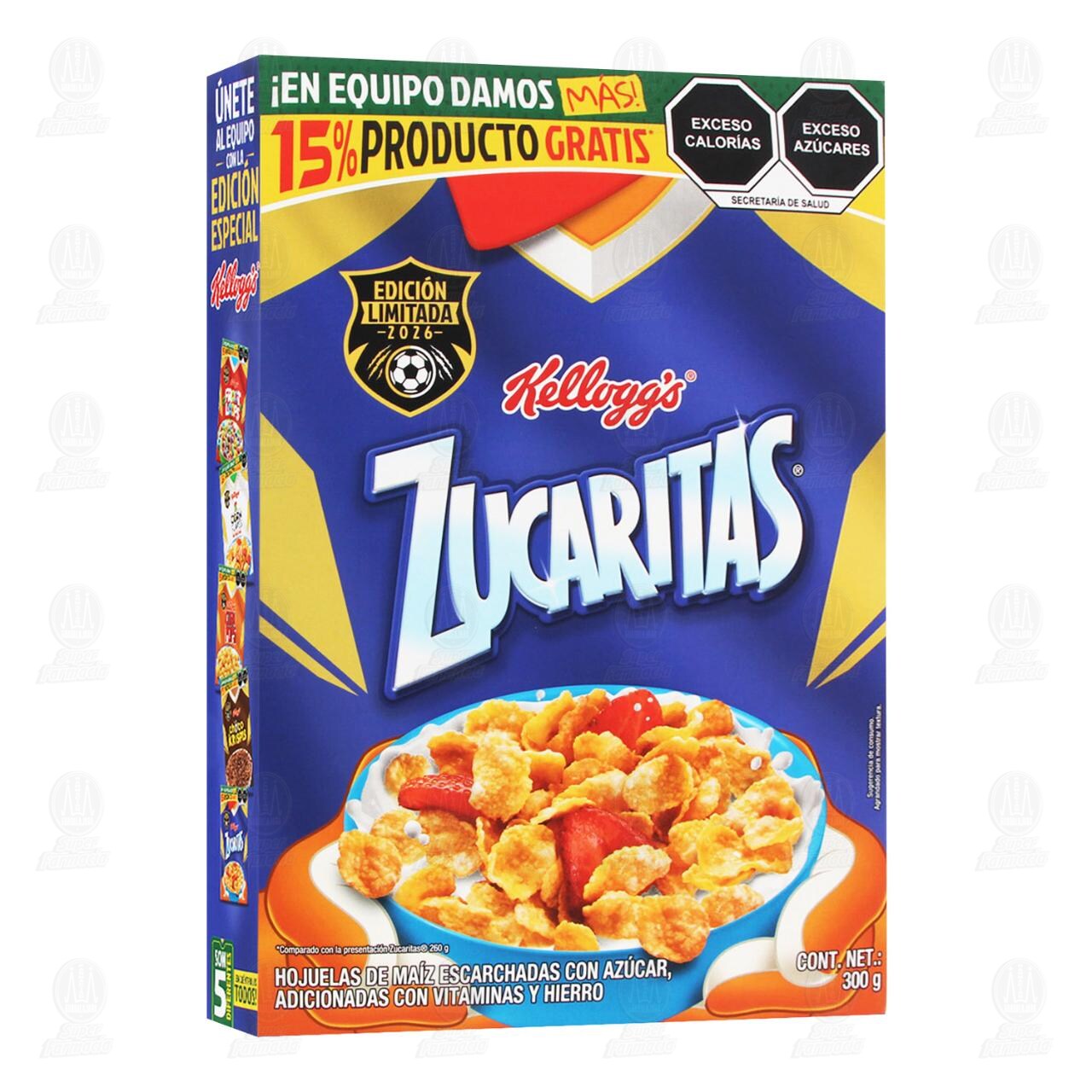 Cereal Kellogg's Zucaritas Edici&oacute;n Limitada, 300 gr.
