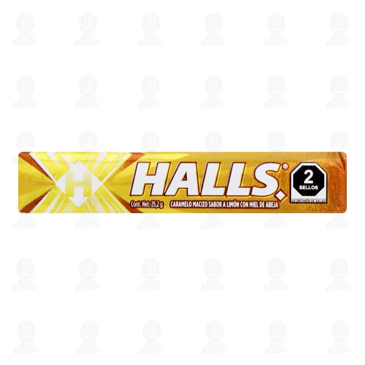 halls caramelo miel-limon -individual