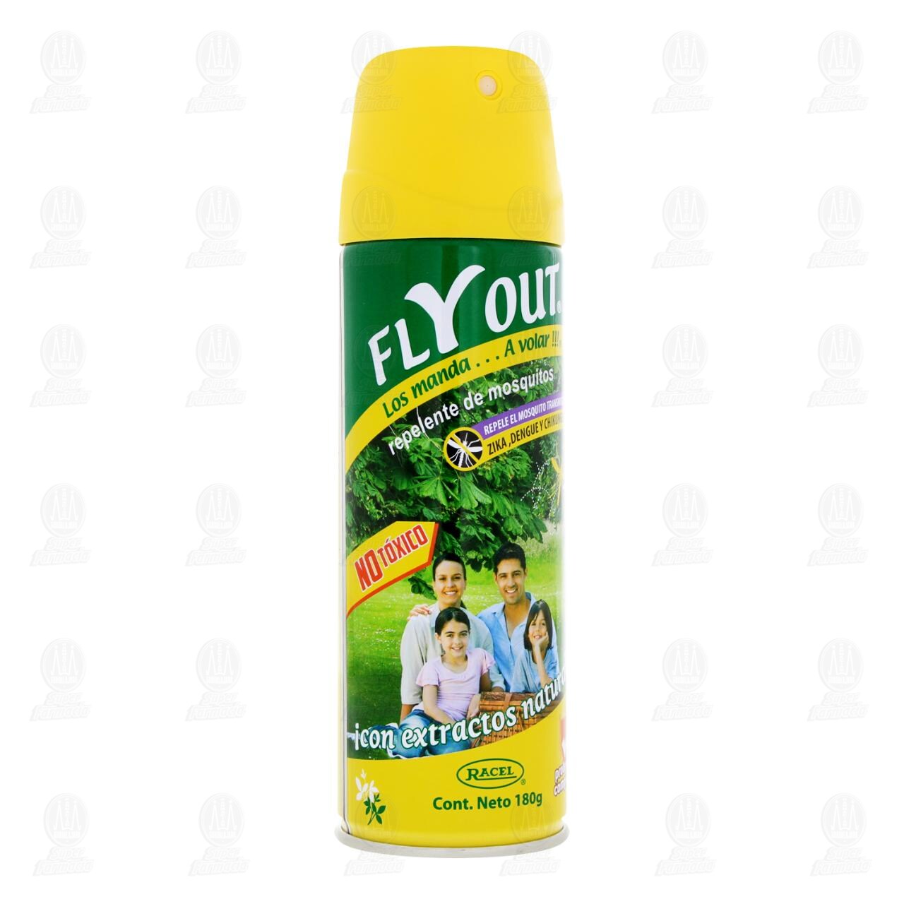 Repelente de Mosquitos Fly Out Aerosol, 180 gr.