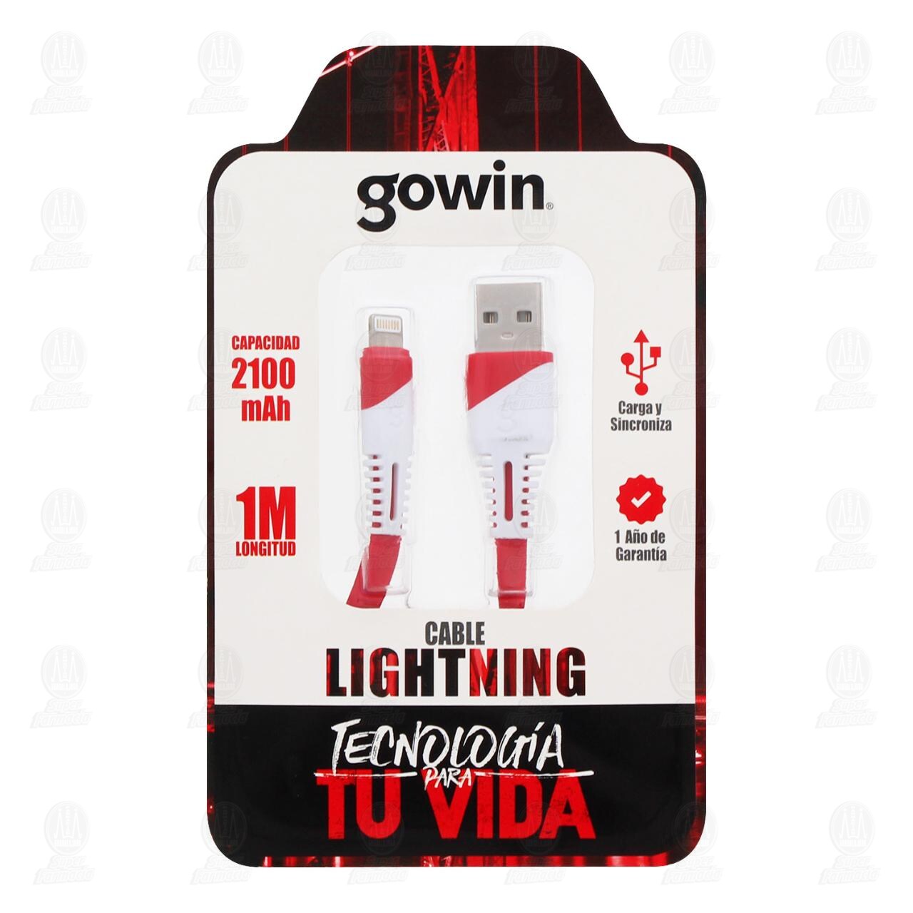Cable Lightning Gowin para iPhone, 1 pz.