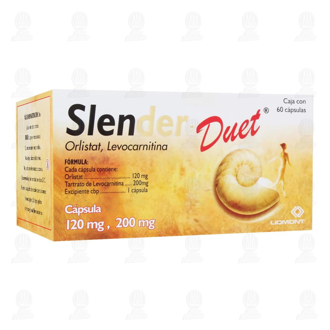 Imagen para Slender Duet 120mg/200mg, 60 Cápsulas.