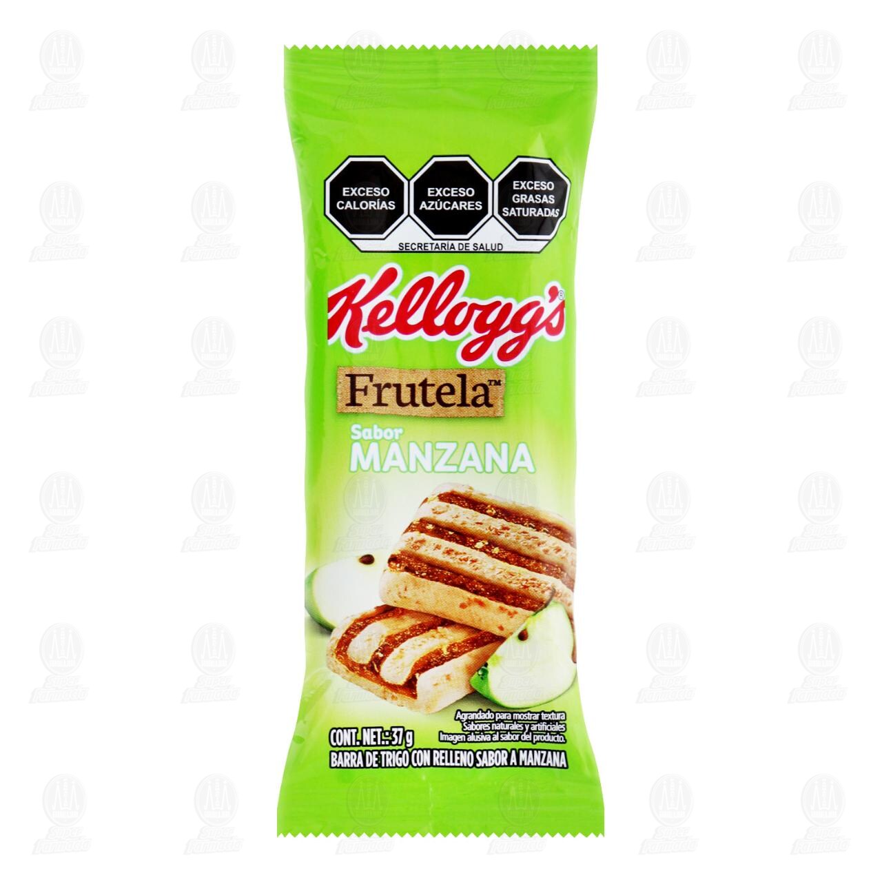 Barra de Trigo Kellogg's Frutela Sabor Manzana, 37 gr.