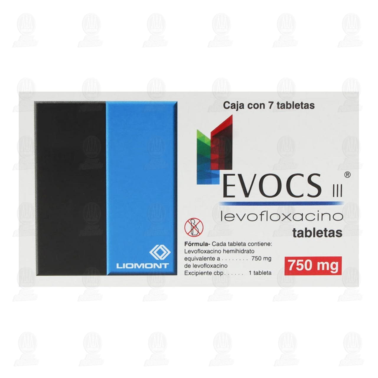 Evocs III 750 mg, 7 Tabletas. image number 2