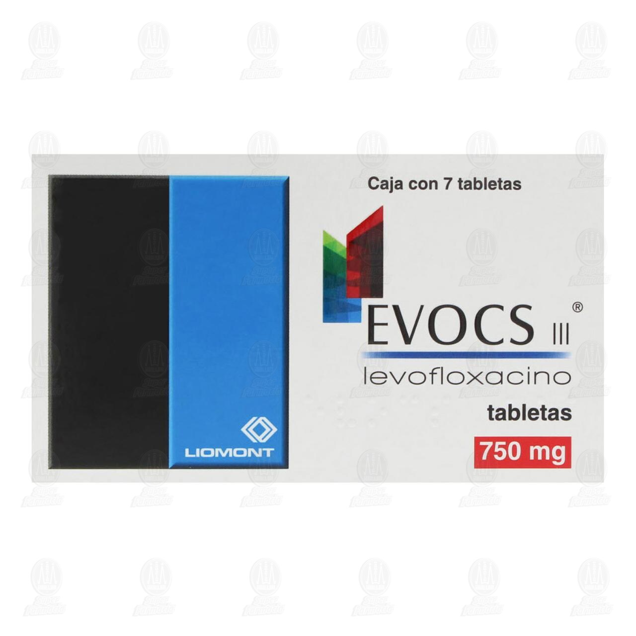 Evocs III 750 mg, 7 Tabletas. image number 1