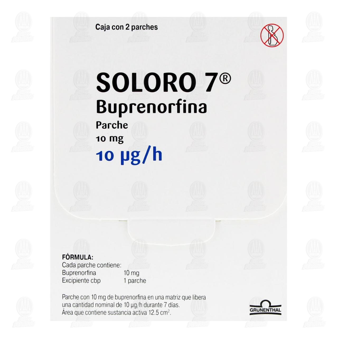 Soloro 7 10mg, 2 Parches. image number 1