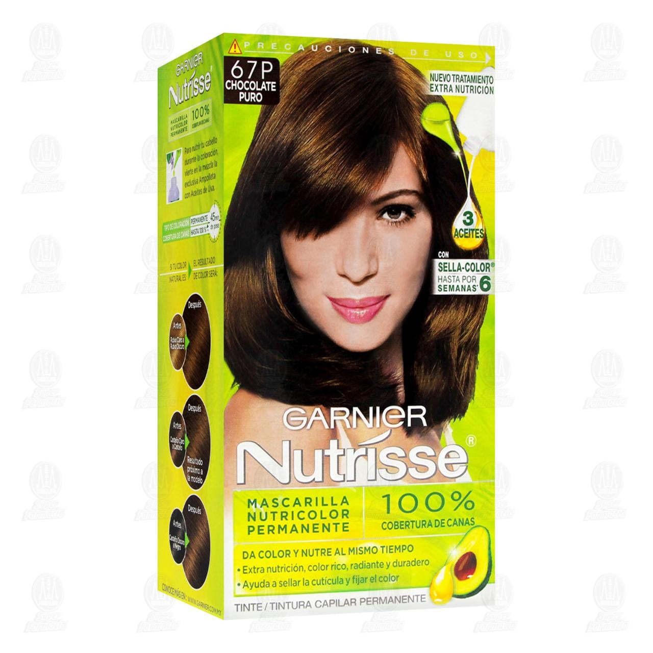Imagen para Tinte Nutrisse Color Chocolate Puro (67P), 6 pzas.