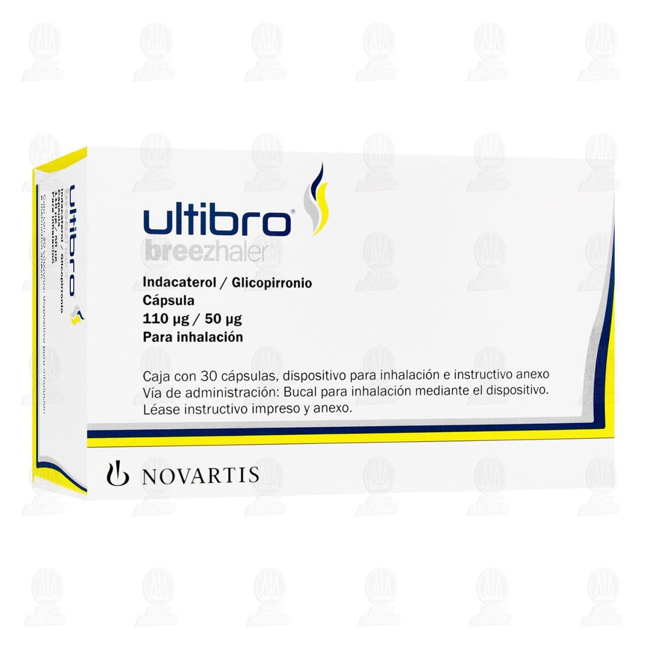 Ultibro Breezhaler 110mcg/50mcg, 30 C&aacute;psulas. image number 0