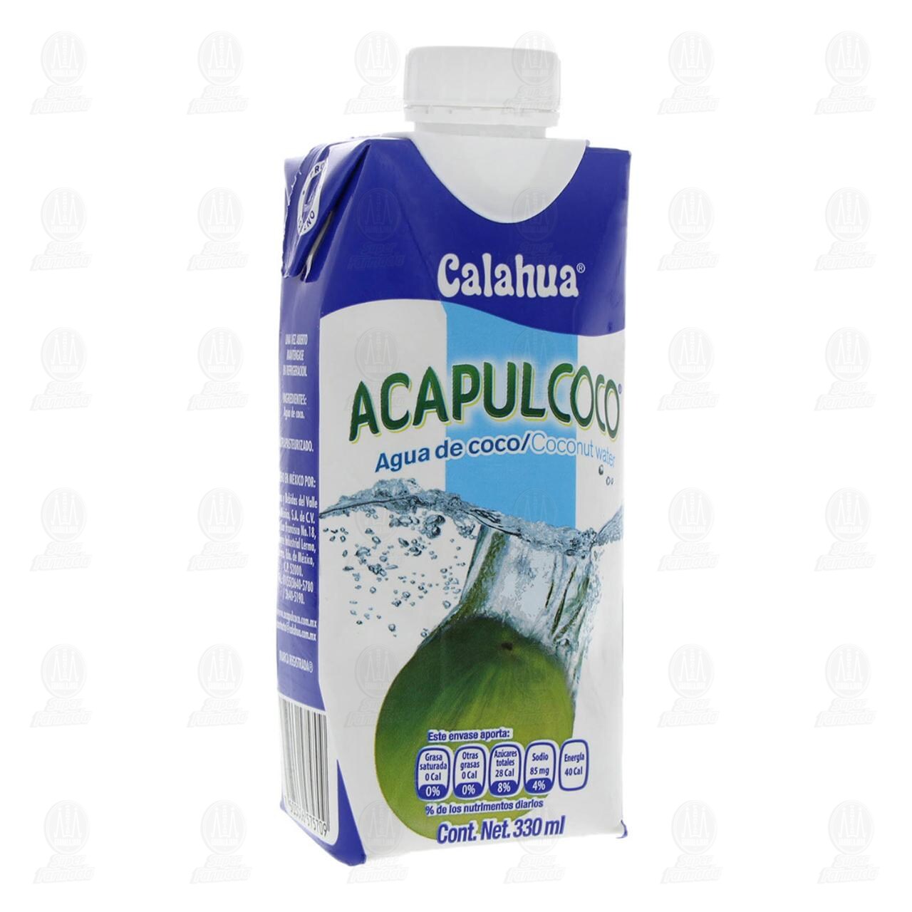 Agua Calahua Acapulcoco, 330 ml.