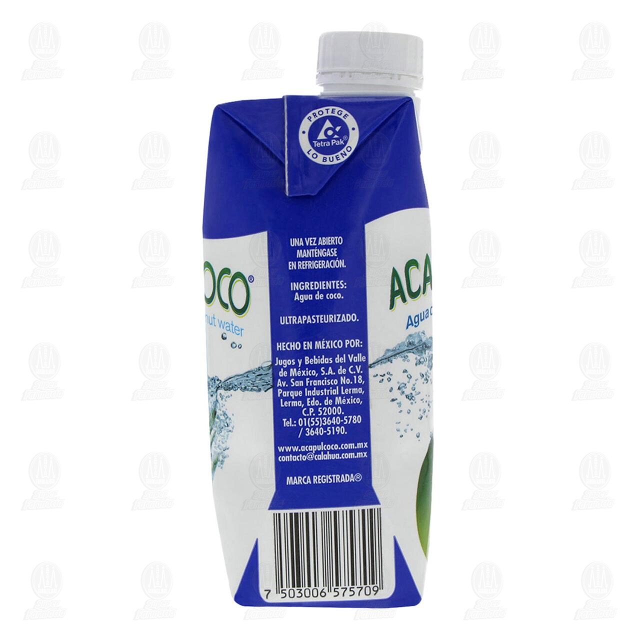 Agua Calahua Acapulcoco, 330 ml. image number 3