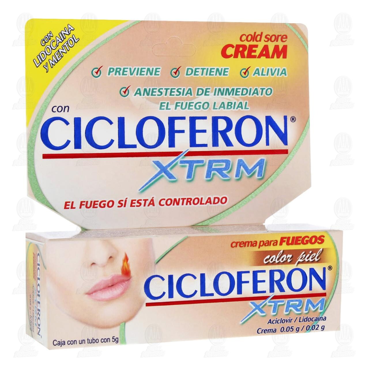 Cicloferon XTRM Crema Color Piel, 5 gr. image number 0