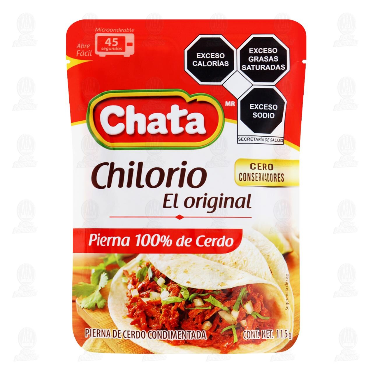 Chilorio El Original Chata 100% Pierna de Cerdo, 115 gr. image number 0