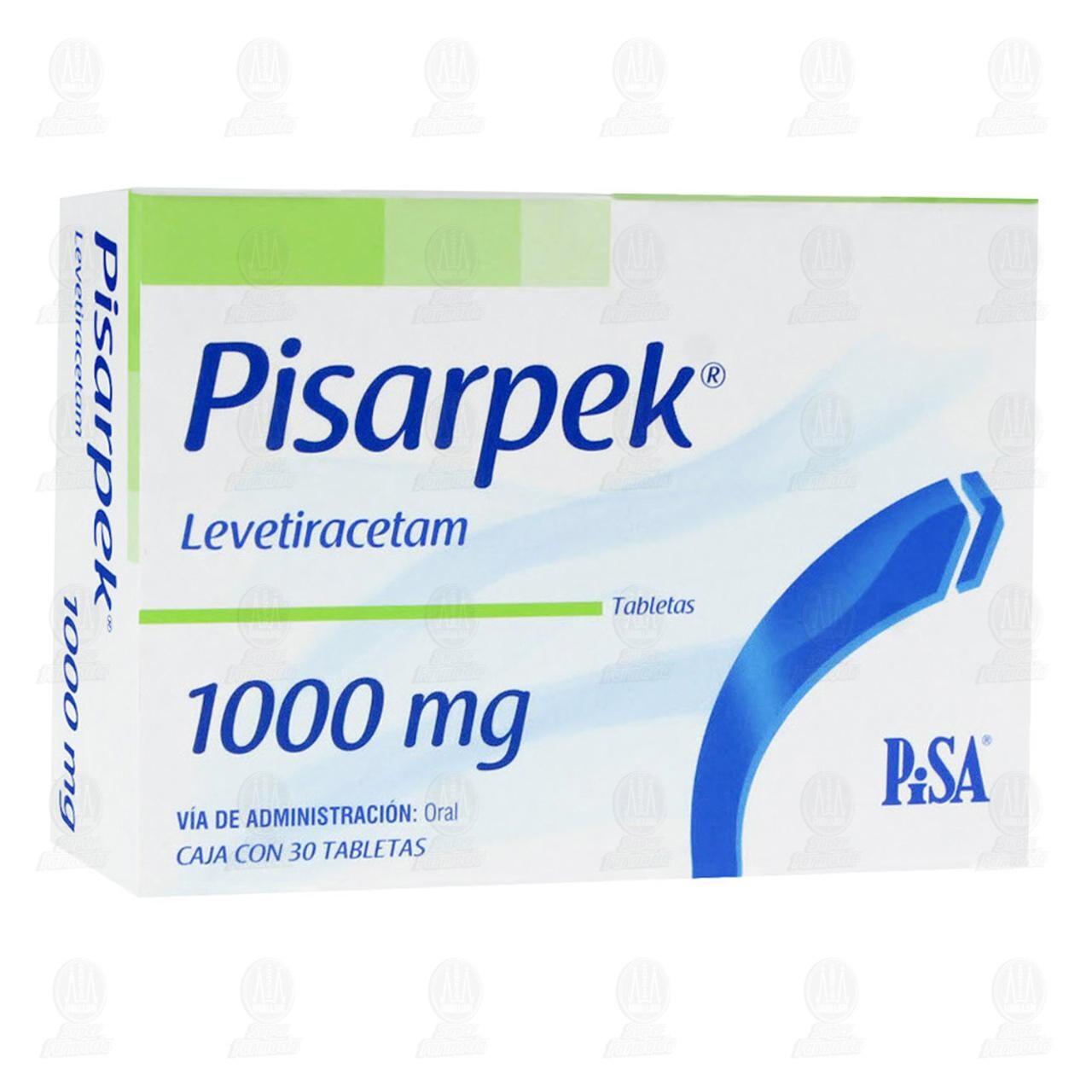 Pisarpek 1000 mg, 30 Tabletas. image number 0