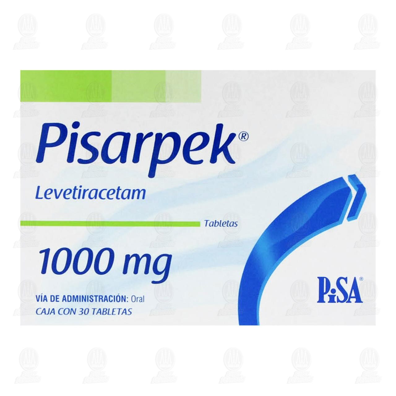Pisarpek 1000 mg, 30 Tabletas. image number 1