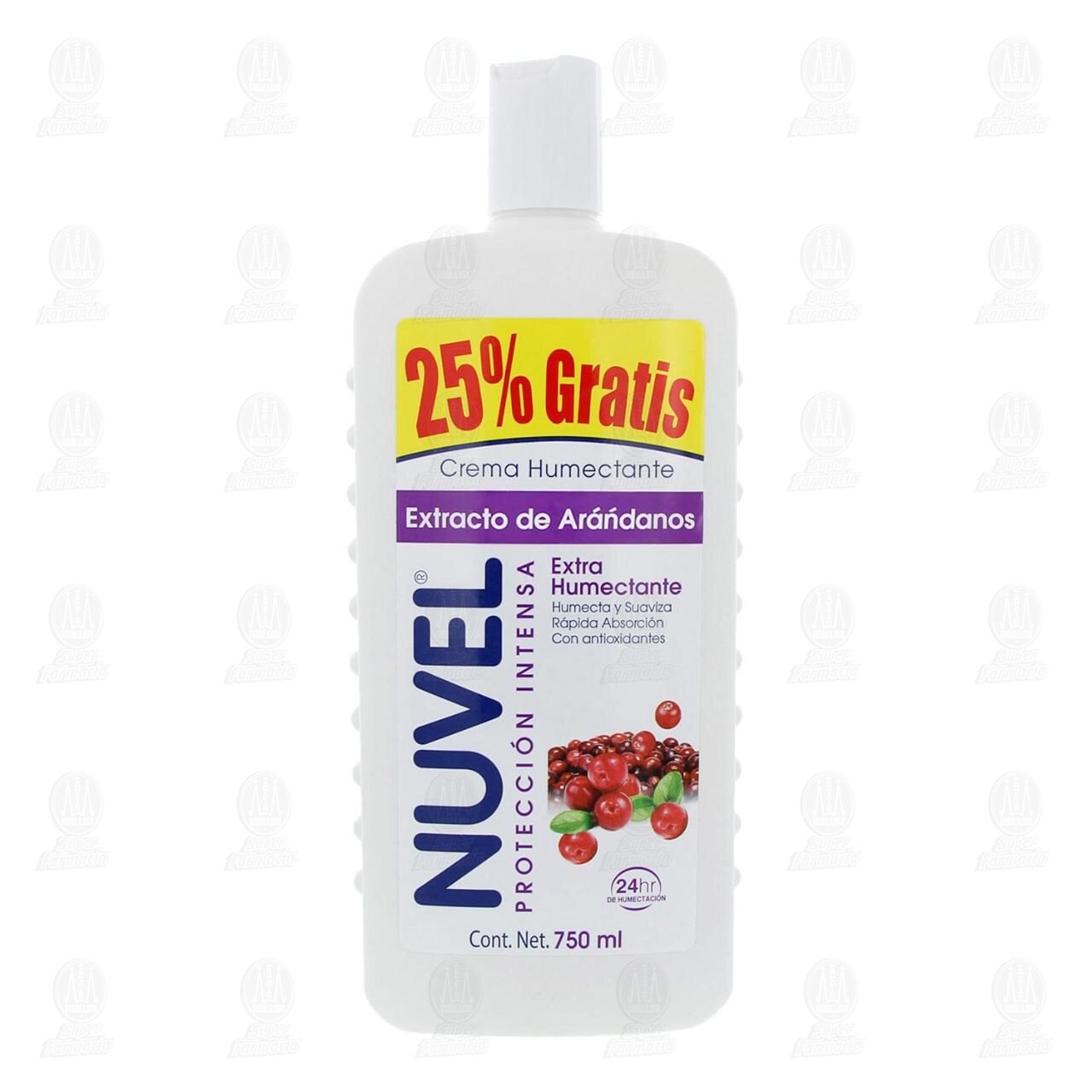 Crema Corporal Nuvel Protecci&oacute;n Intensa con Extracto de Ar&aacute;ndanos, 750 ml. image number 1
