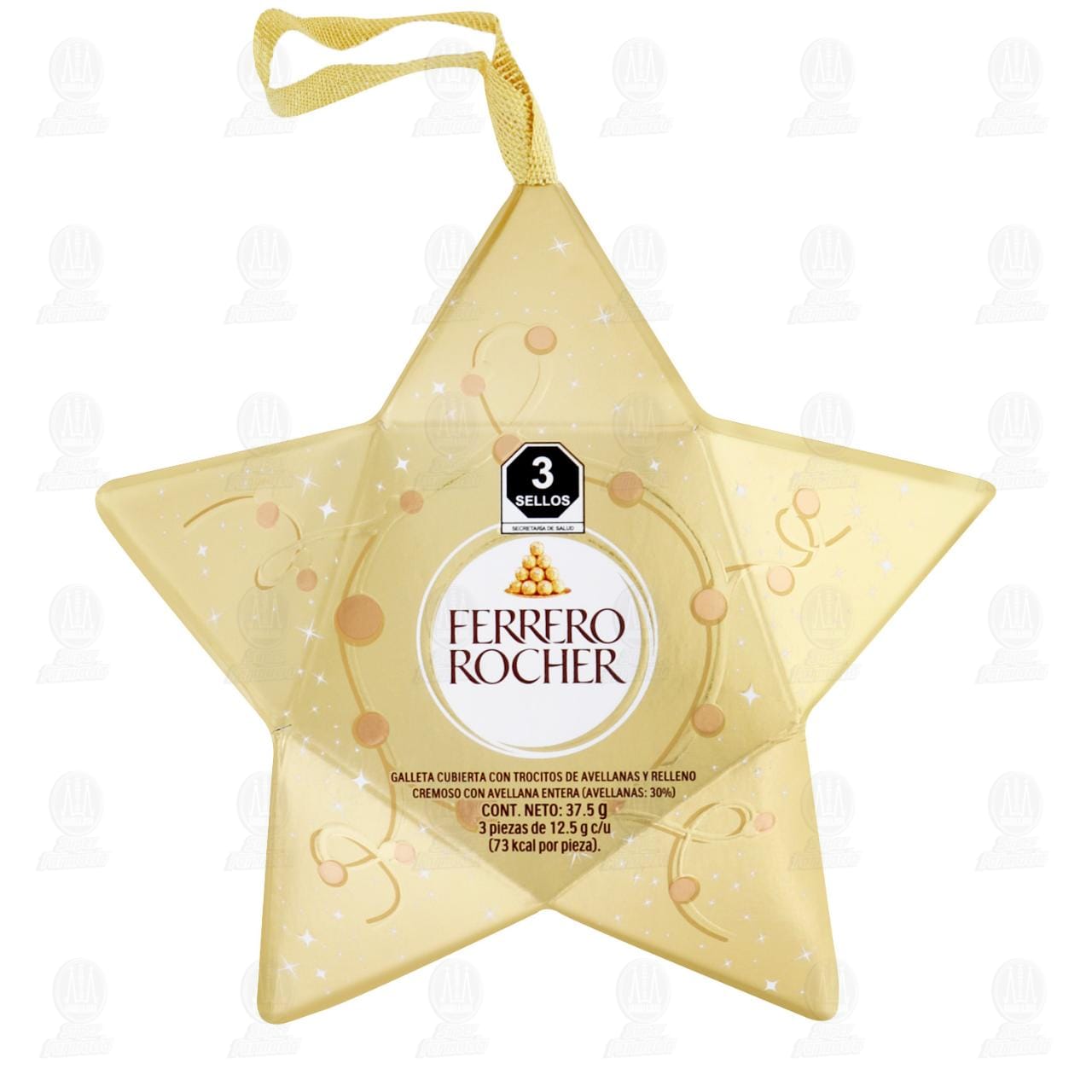 Chocolate Ferrero Rocher Estrella Navideña, 37.5 gr.